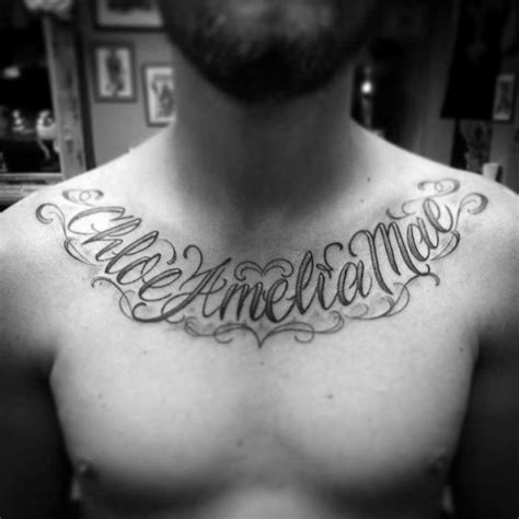 tatuajes de nombres en el pecho|tatuajes en el pecho para hombres.